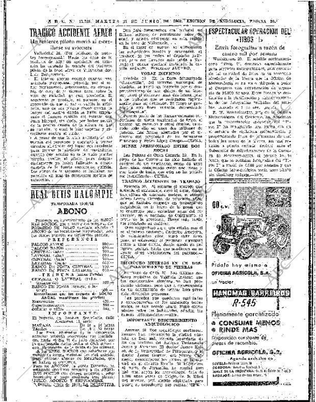 ABC SEVILLA 21-06-1960 página 20
