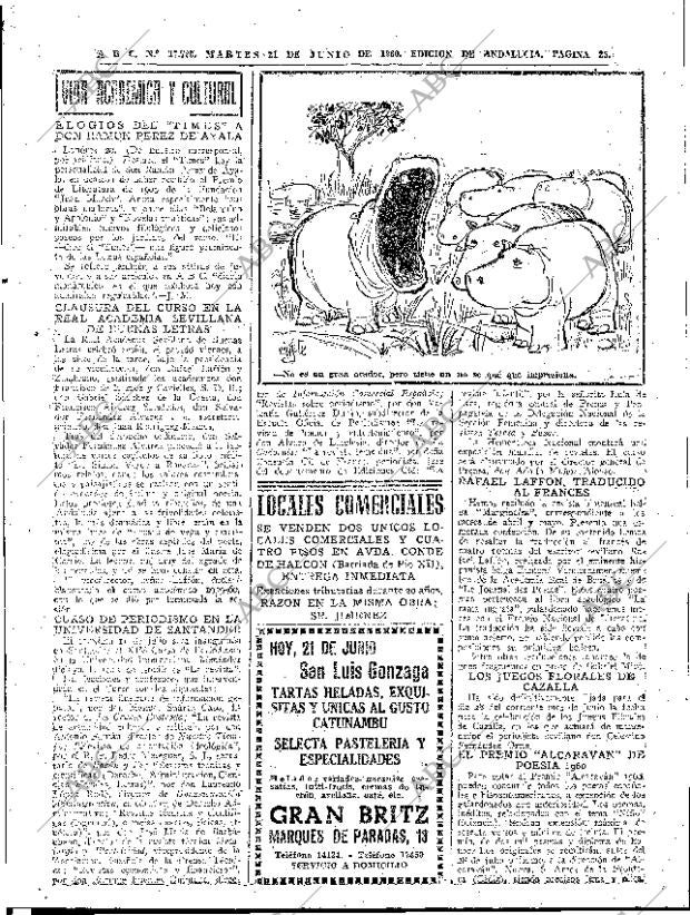 ABC SEVILLA 21-06-1960 página 23