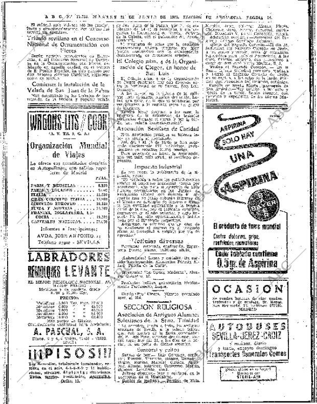 ABC SEVILLA 21-06-1960 página 26