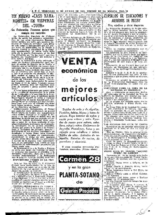 ABC MADRID 22-06-1960 página 74