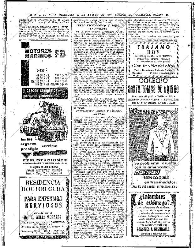 ABC SEVILLA 22-06-1960 página 16