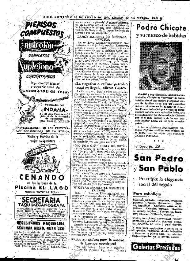 ABC MADRID 26-06-1960 página 82