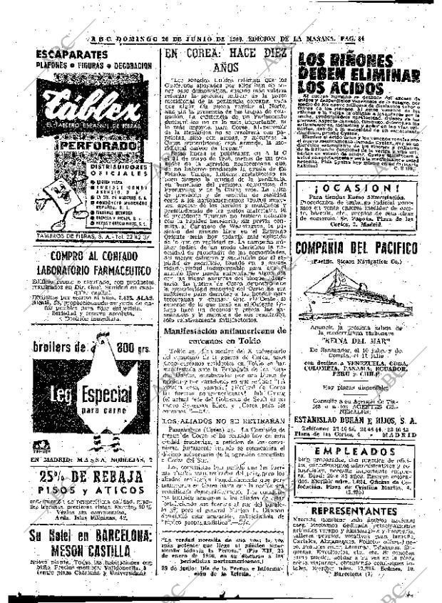 ABC MADRID 26-06-1960 página 84