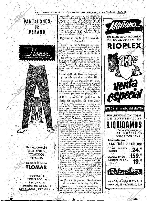 ABC MADRID 26-06-1960 página 96