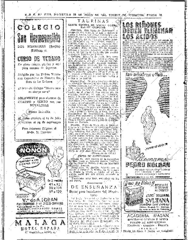 ABC SEVILLA 26-06-1960 página 58