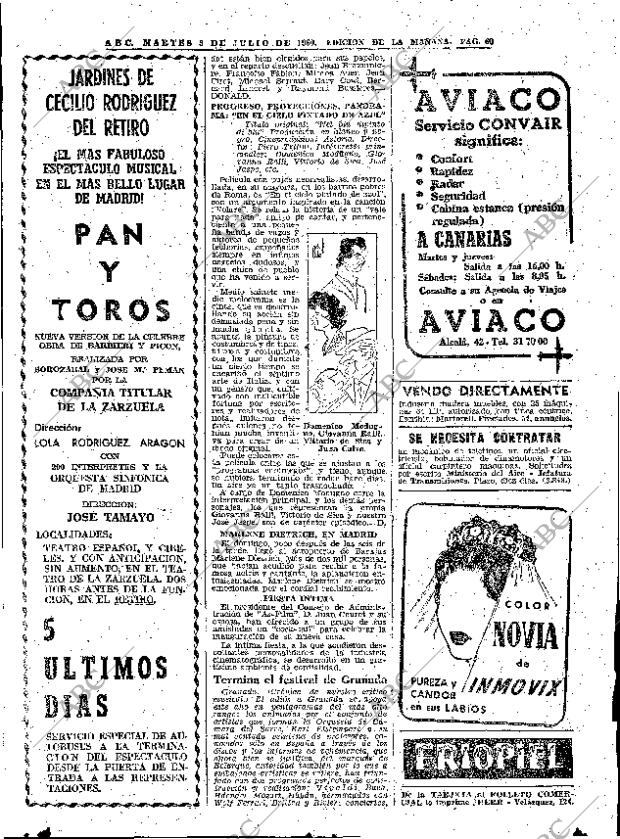 ABC MADRID 05-07-1960 página 60