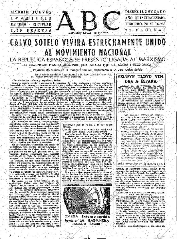 ABC MADRID 14-07-1960 página 31