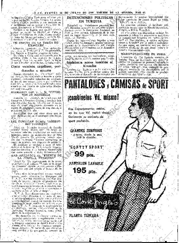 ABC MADRID 14-07-1960 página 43