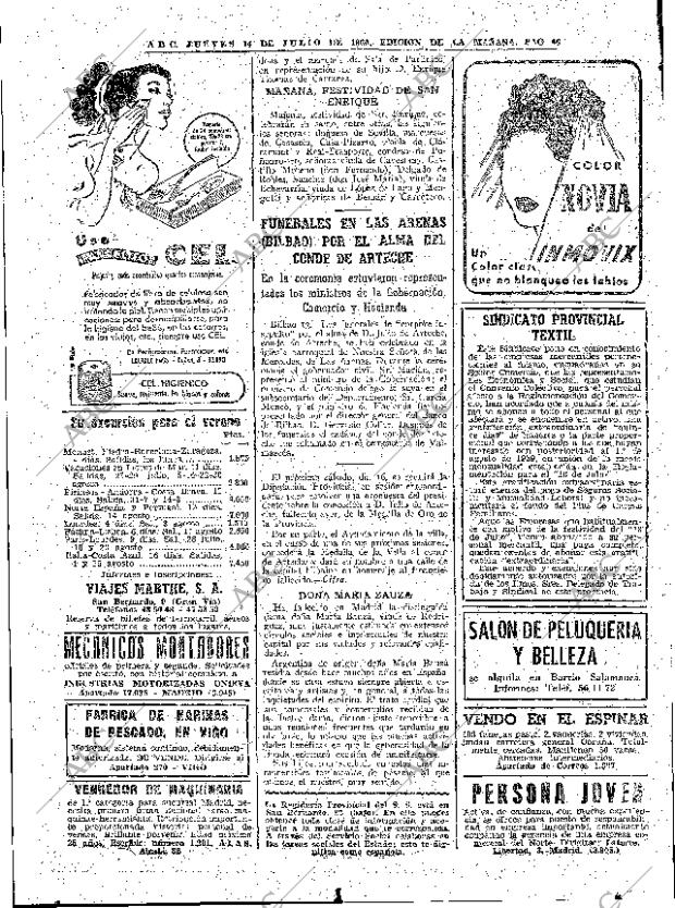 ABC MADRID 14-07-1960 página 46