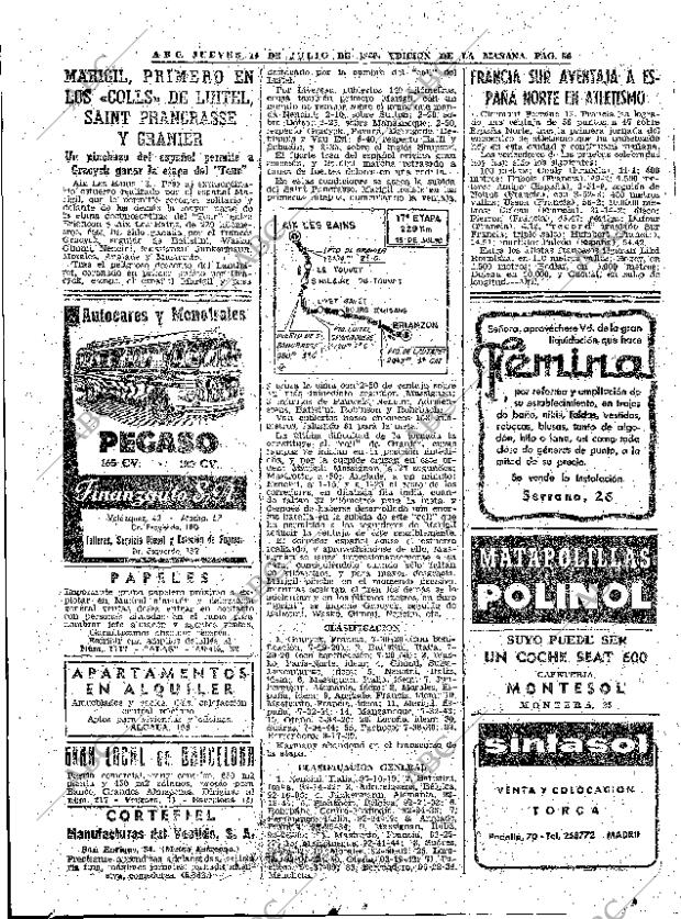 ABC MADRID 14-07-1960 página 56