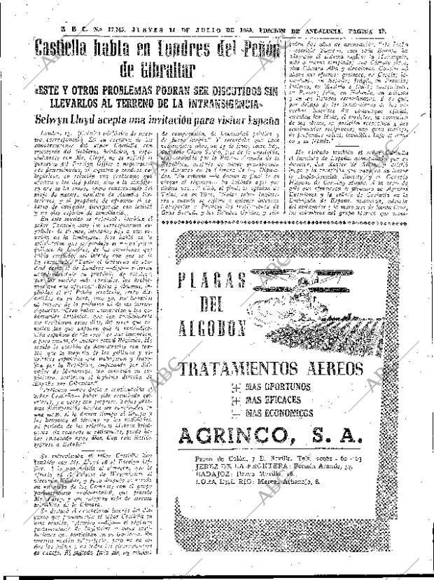 ABC SEVILLA 14-07-1960 página 19