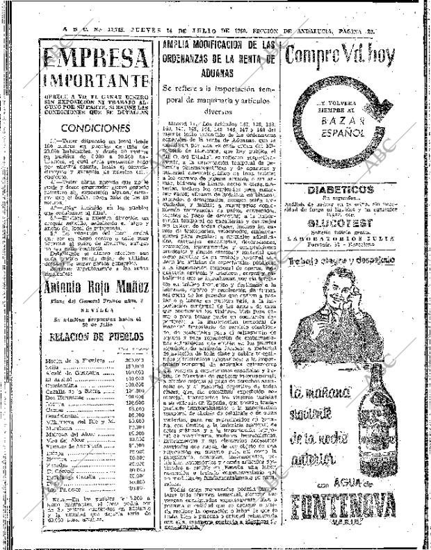 ABC SEVILLA 14-07-1960 página 26