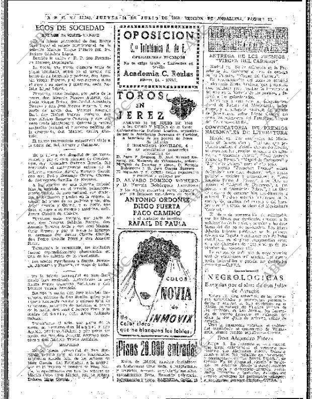 ABC SEVILLA 14-07-1960 página 28