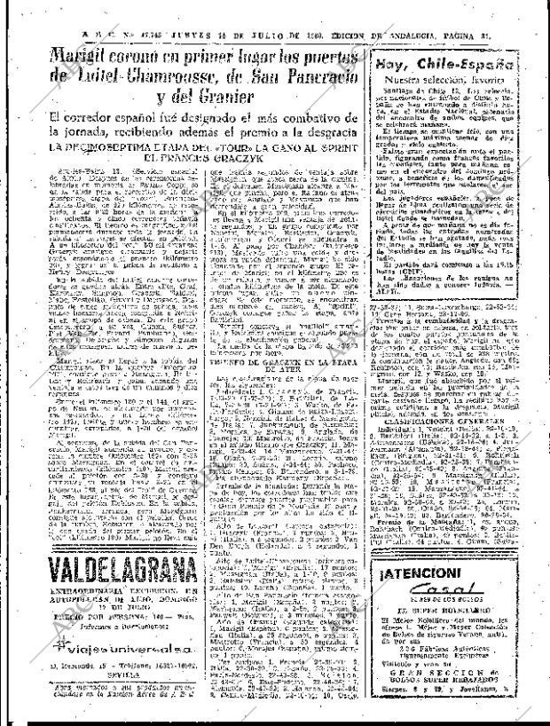 ABC SEVILLA 14-07-1960 página 31