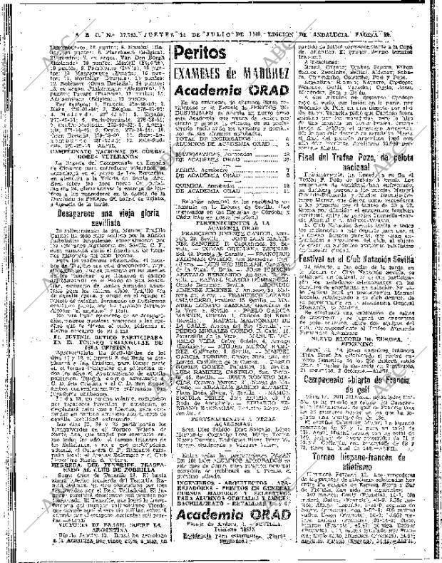 ABC SEVILLA 14-07-1960 página 32