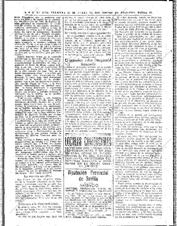 ABC SEVILLA 15-07-1960 página 16