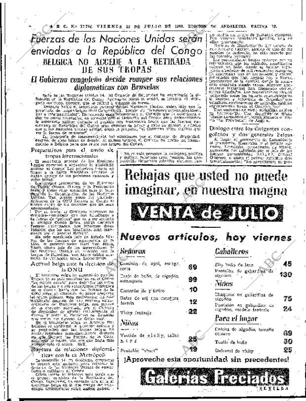 ABC SEVILLA 15-07-1960 página 19