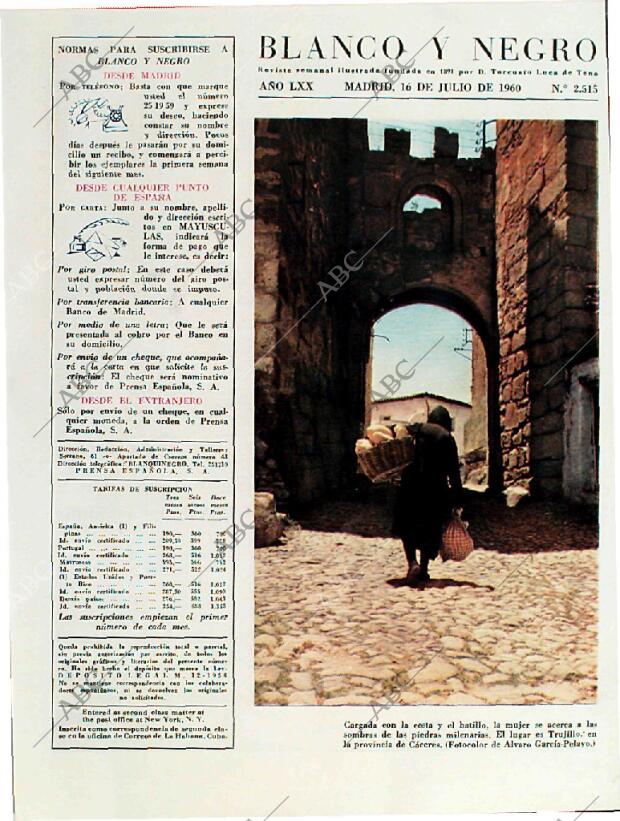 BLANCO Y NEGRO MADRID 16-07-1960 página 3