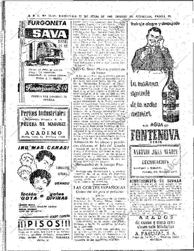 ABC SEVILLA 17-07-1960 página 44