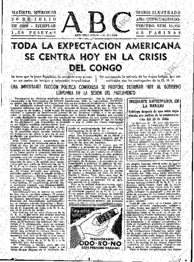 ABC MADRID 20-07-1960 página 31