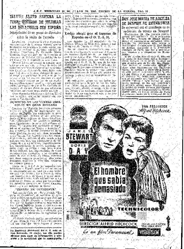 ABC MADRID 20-07-1960 página 33