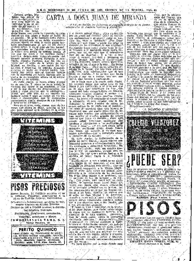 ABC MADRID 20-07-1960 página 43
