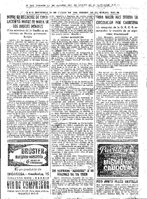 ABC MADRID 20-07-1960 página 54