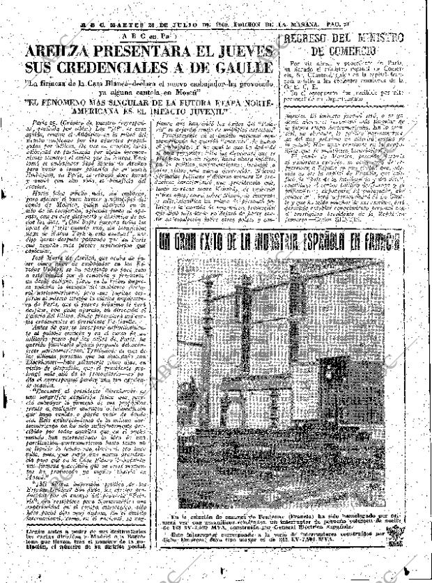 ABC MADRID 26-07-1960 página 21