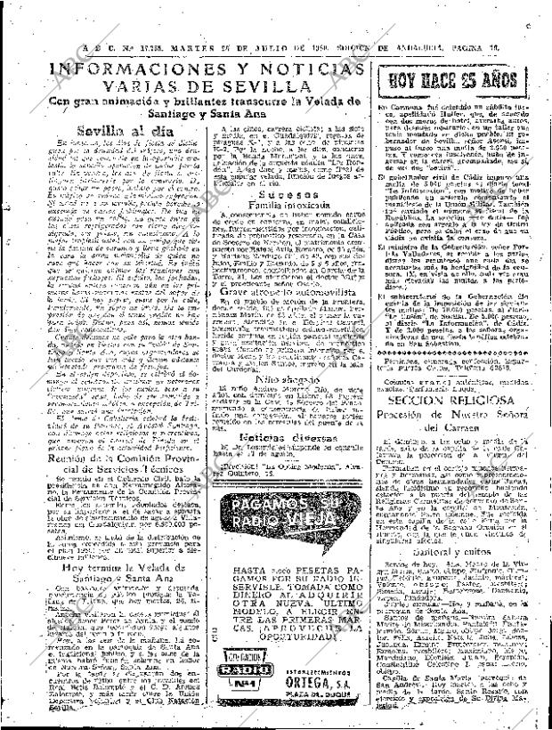 ABC SEVILLA 26-07-1960 página 19