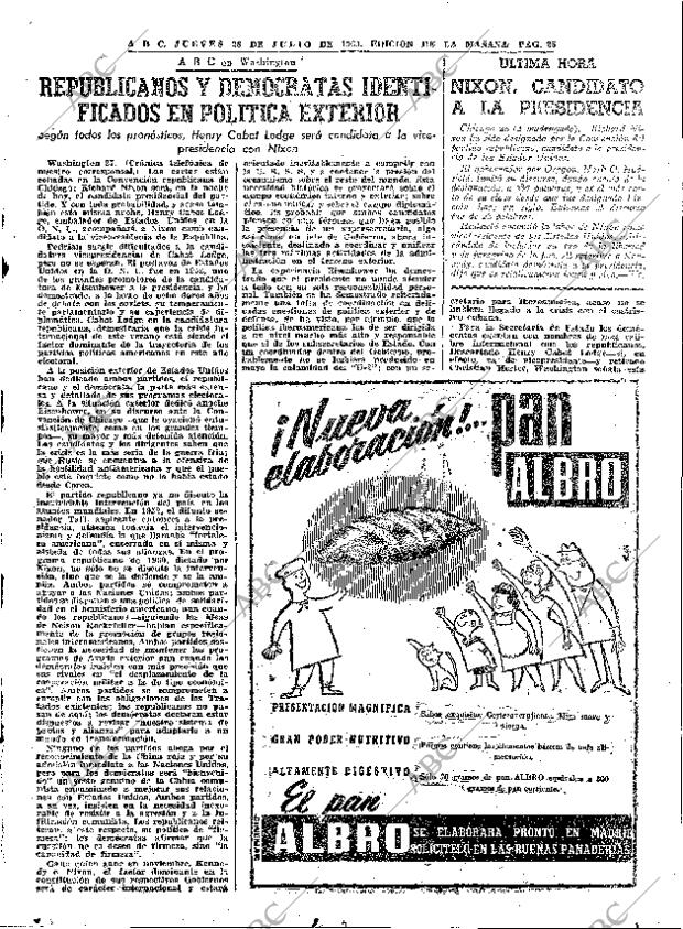 ABC MADRID 28-07-1960 página 25