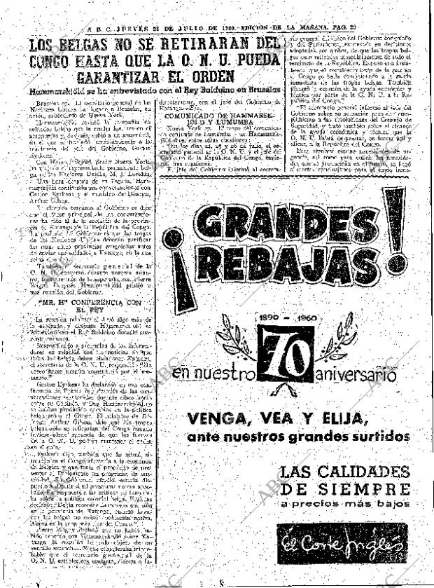 ABC MADRID 28-07-1960 página 29