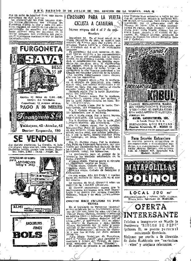 ABC MADRID 30-07-1960 página 44