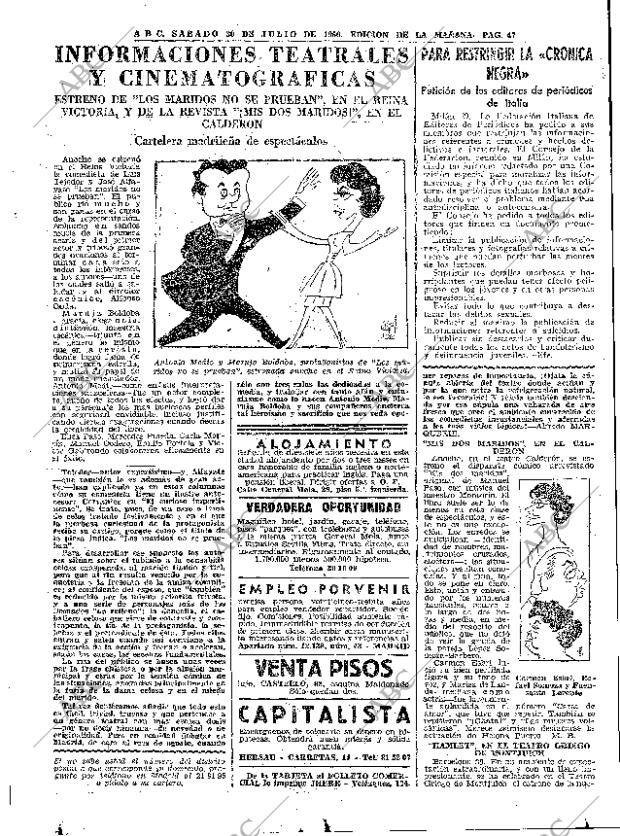 ABC MADRID 30-07-1960 página 47