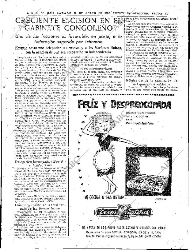 ABC SEVILLA 30-07-1960 página 13
