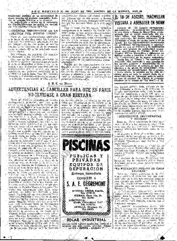 ABC MADRID 31-07-1960 página 64