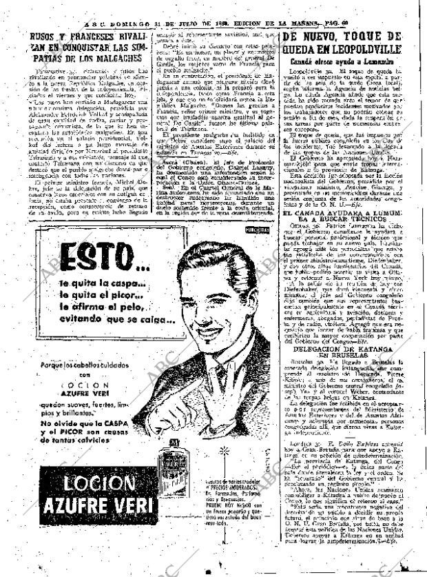 ABC MADRID 31-07-1960 página 69