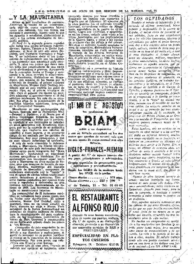 ABC MADRID 31-07-1960 página 70