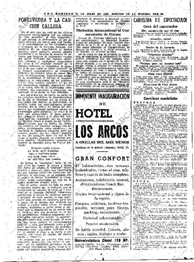 ABC MADRID 31-07-1960 página 89