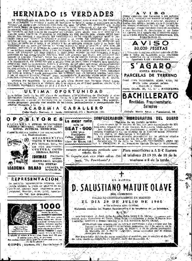 ABC MADRID 31-07-1960 página 98