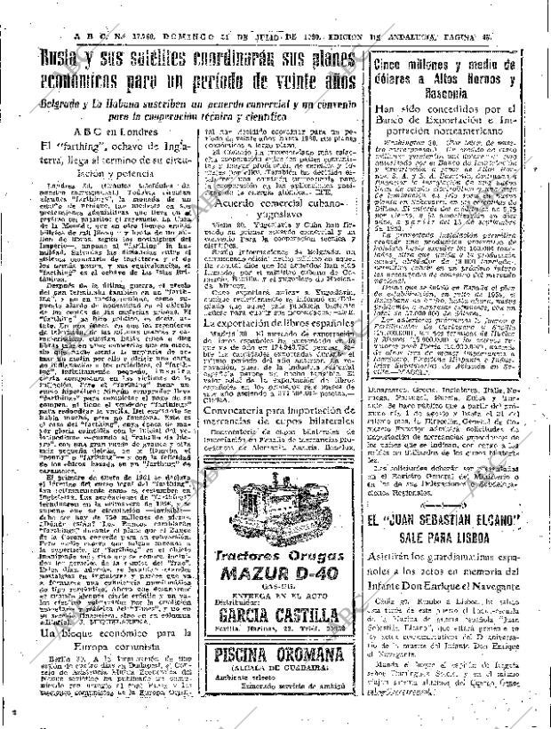 ABC SEVILLA 31-07-1960 página 45