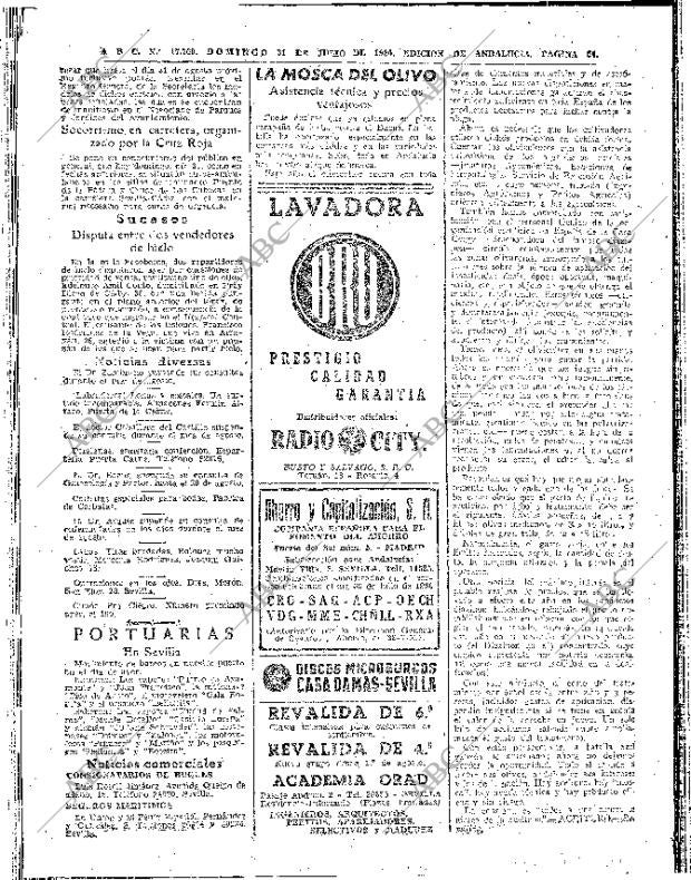 ABC SEVILLA 31-07-1960 página 54