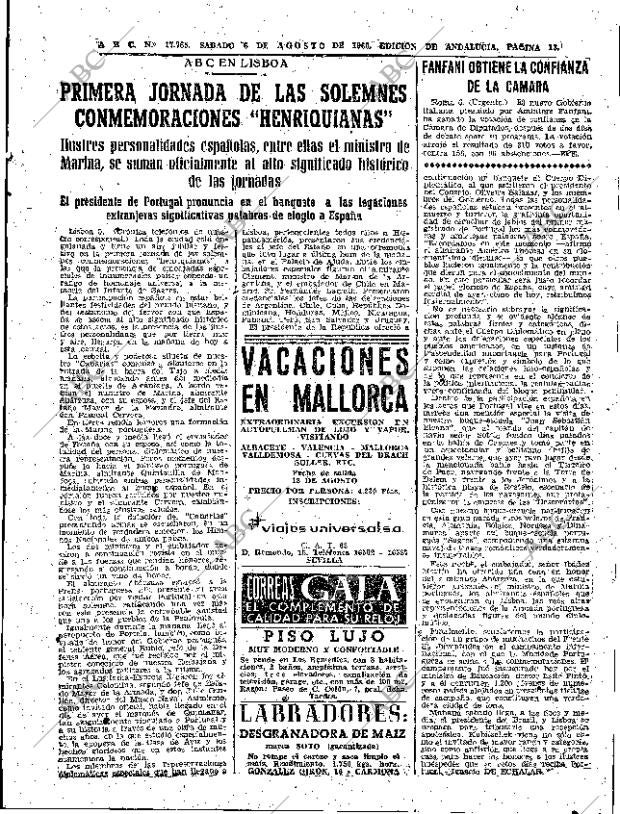 ABC SEVILLA 06-08-1960 página 13