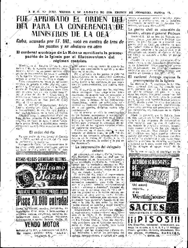 ABC SEVILLA 09-08-1960 página 15