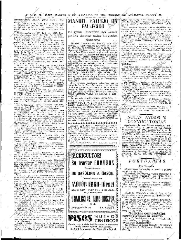 ABC SEVILLA 09-08-1960 página 25