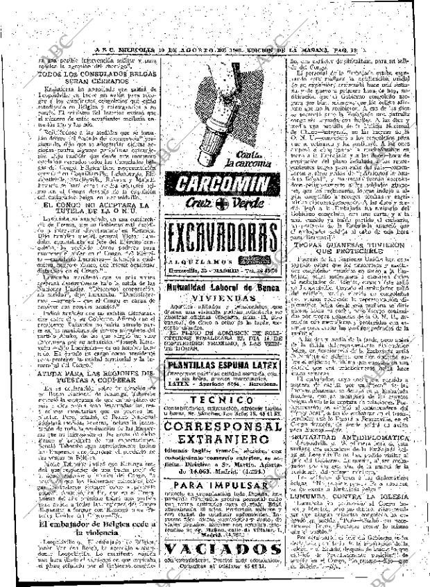 ABC MADRID 10-08-1960 página 18