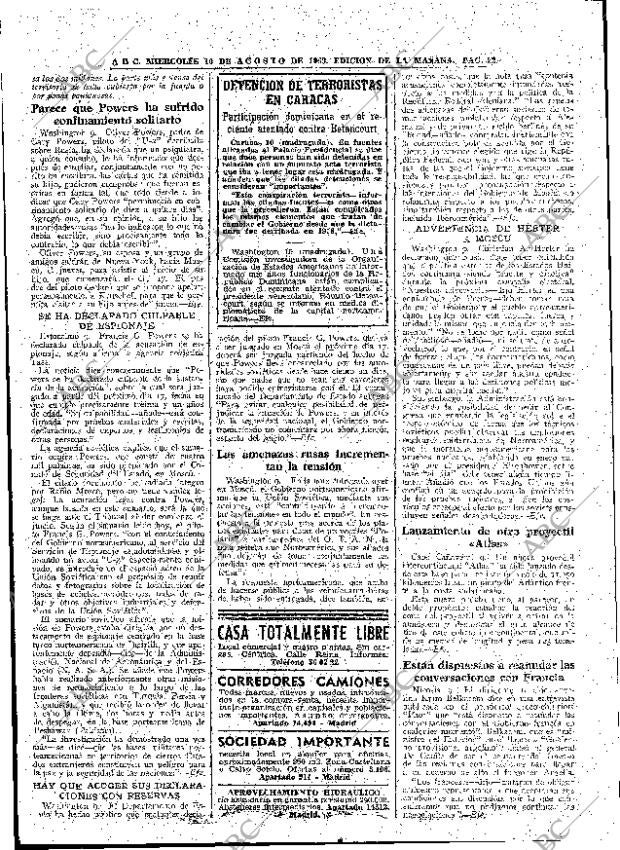 ABC MADRID 10-08-1960 página 22