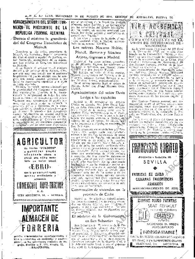 ABC SEVILLA 10-08-1960 página 26