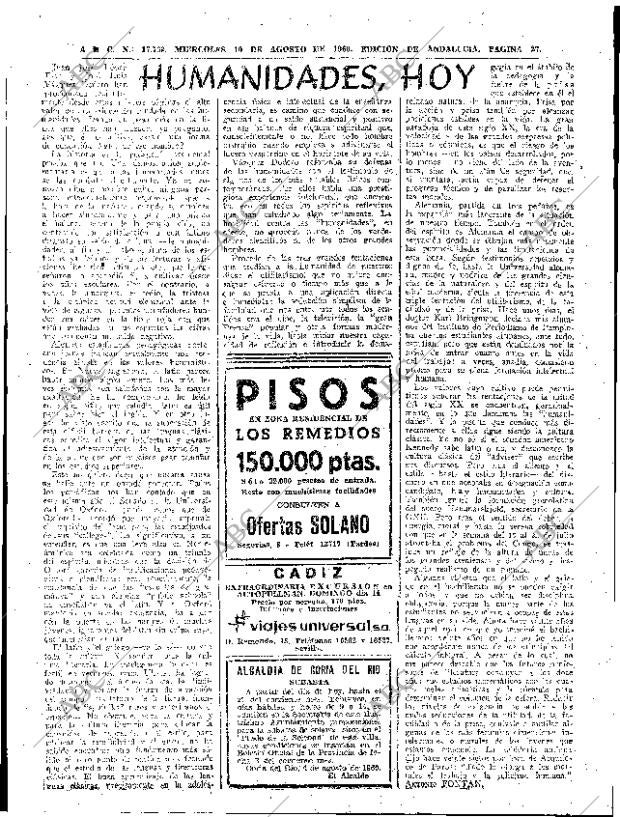 ABC SEVILLA 10-08-1960 página 27