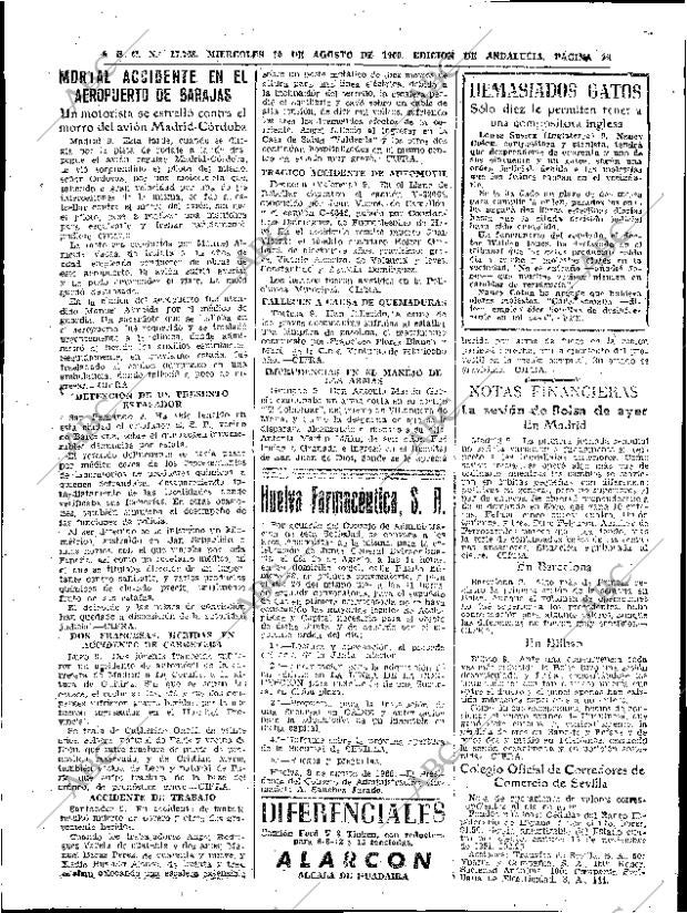 ABC SEVILLA 10-08-1960 página 28