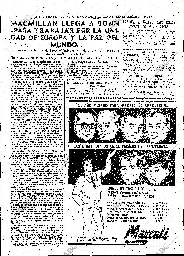 ABC MADRID 11-08-1960 página 27